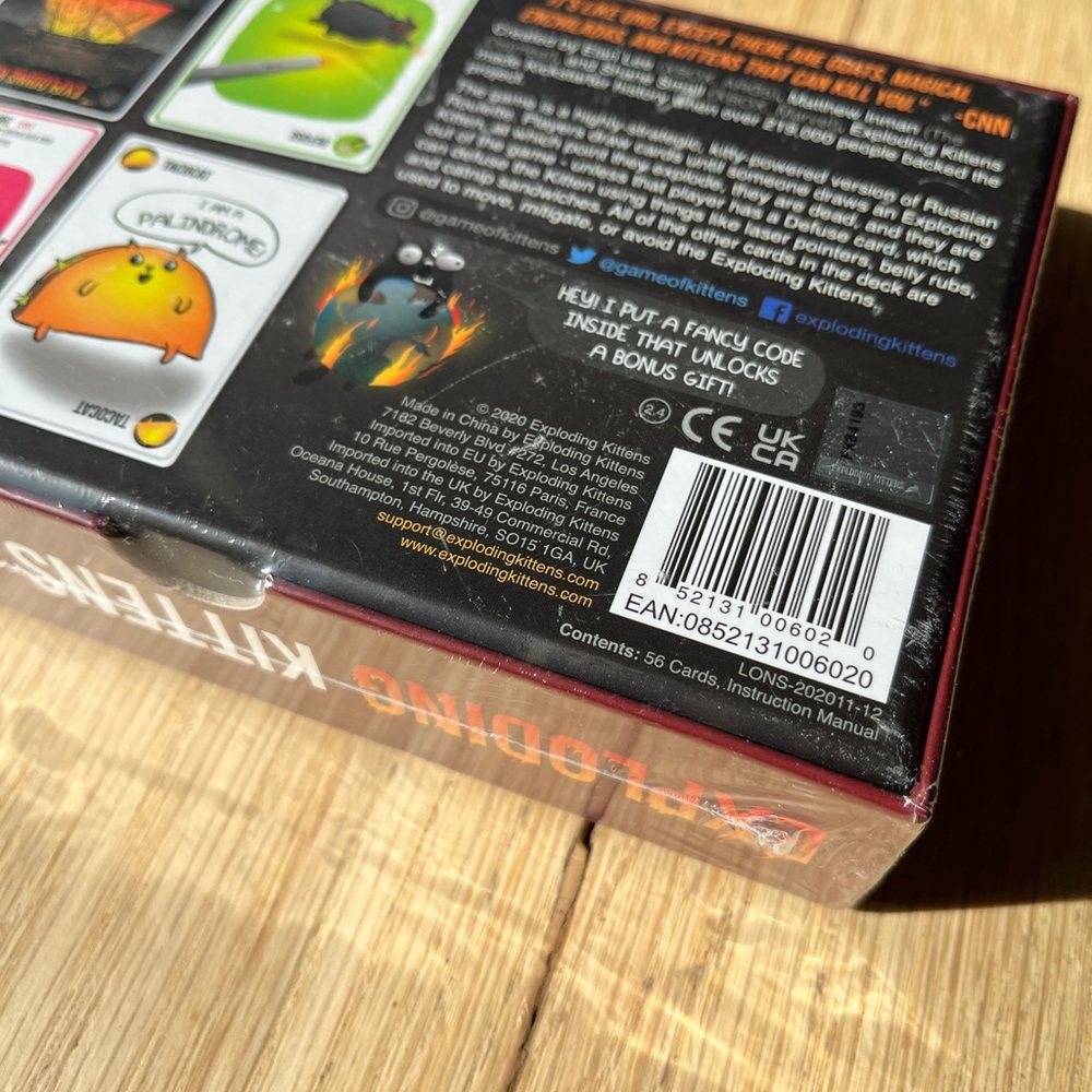 Adidas Exploding Kittens Card Game - Bold Red - Picture 5 of 6